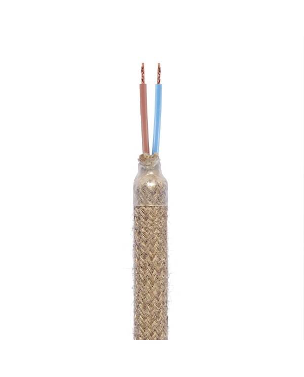 Creative Flex flexibele buis met RN06 neutrale jute stof en metalen eindstukken