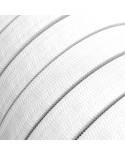 Electric cable for String Lights, covered by Rayon fabric White CM01 - UV resistant