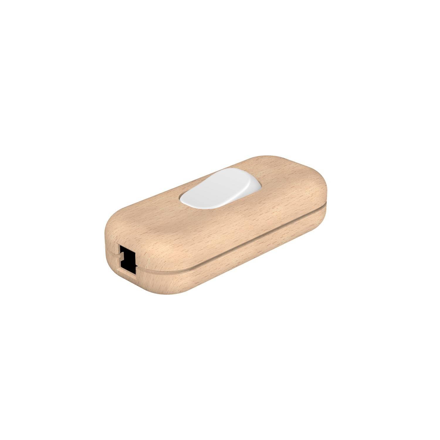 Inline single-pole switch Creative Switch beechwood colour