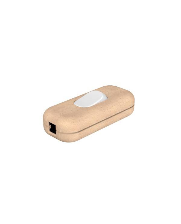 Inline single-pole switch Creative Switch beechwood colour