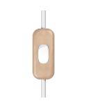 Inline single-pole switch Creative Switch beechwood colour