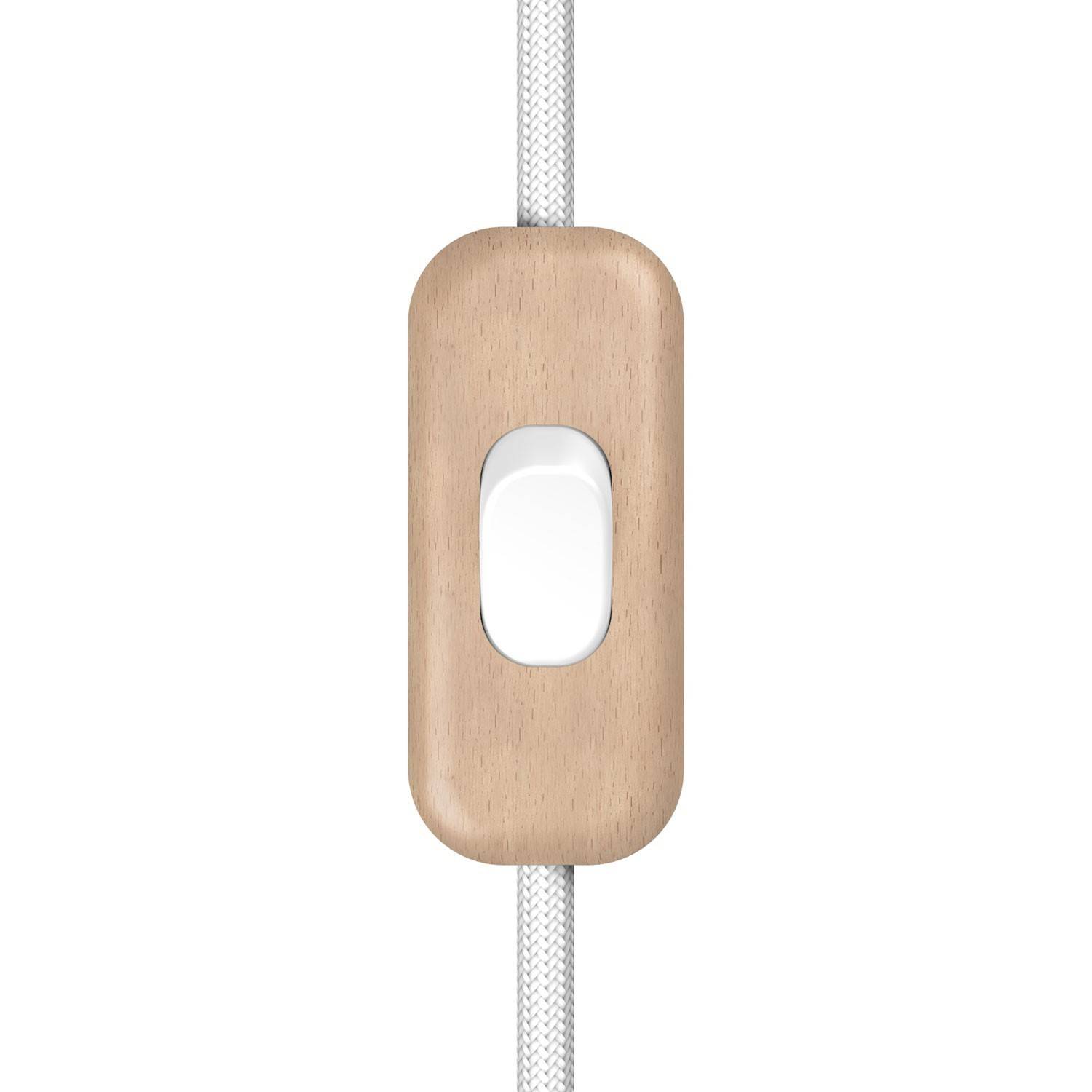 Inline single-pole switch Creative Switch beechwood colour