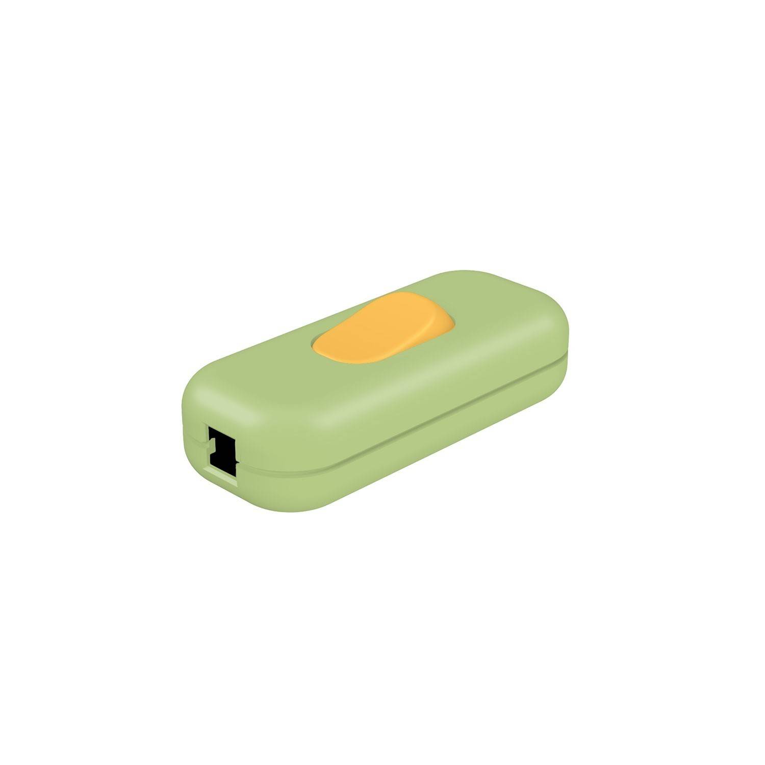 Inline single-pole switch Creative Switch soft green