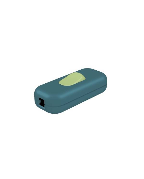 Inline single-pole switch Creative Switch petrol blue