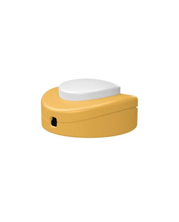 Interruptor de pé unipolar em linha Creative Switch amarelo suave