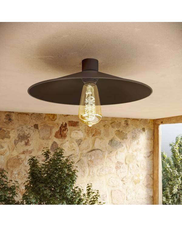 Lampa sufitowa z metalowym kloszem Swing - waterproof IP44