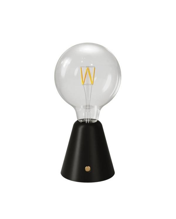 Przenośna i ładowalna lampa LED Cabless01 z żarówką G125 Globe