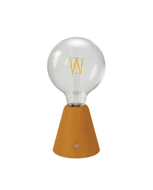 Przenośna i ładowalna lampa LED Cabless01 z żarówką G125 Globe