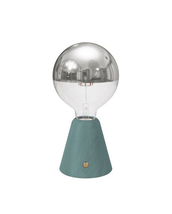 Draagbare en oplaadbare Cabless01 LED-lamp met zilveren Half Sphere lichtbron