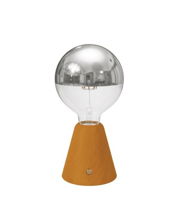 Draagbare en oplaadbare Cabless01 LED-lamp met zilveren Half Sphere lichtbron