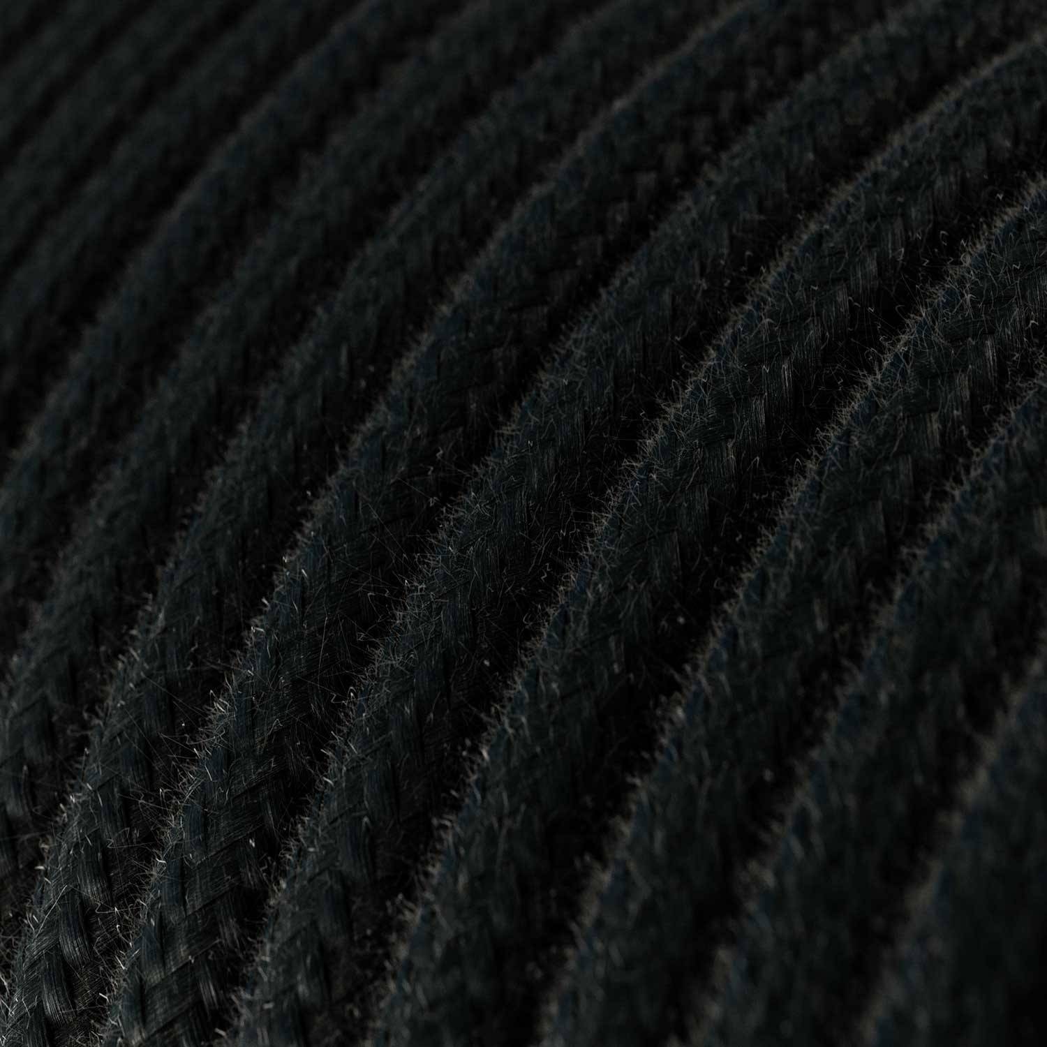 Ultra Soft silicone electric cable with Charcoal Black cotton lining - RC04 round 2x0,75 mm