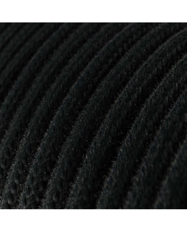 Ultra Soft silicone electric cable with Charcoal Black cotton lining - RC04 round 2x0,75 mm