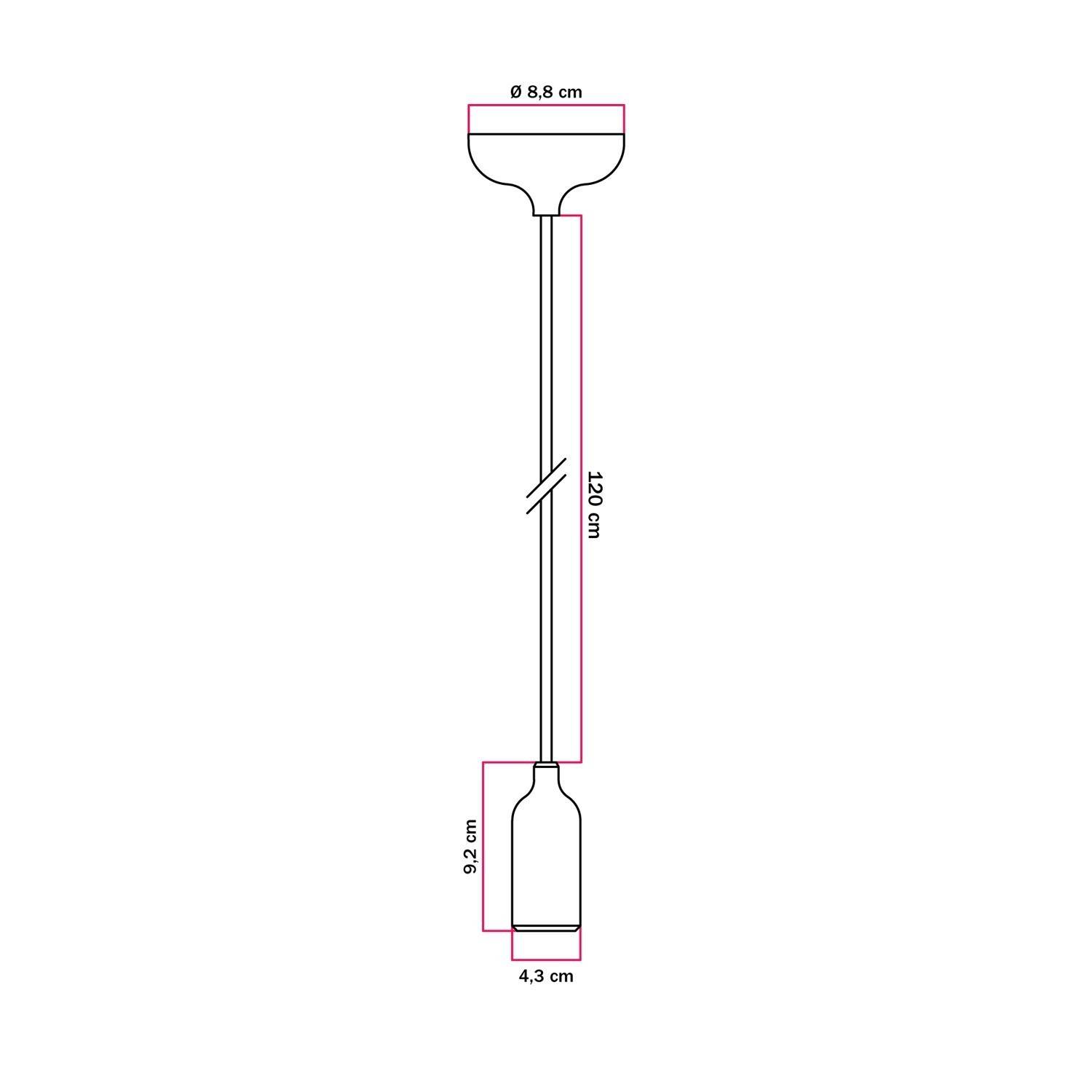 Kleurrijke siliconen hanglamp met stoffen snoer