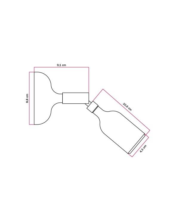 Lampă Fermaluce din silicon cu articulație