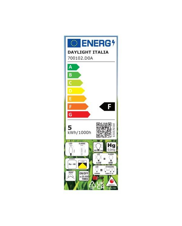 Bombilla LED Aceituna 4.5W 470Lm E14 Clara 2700K