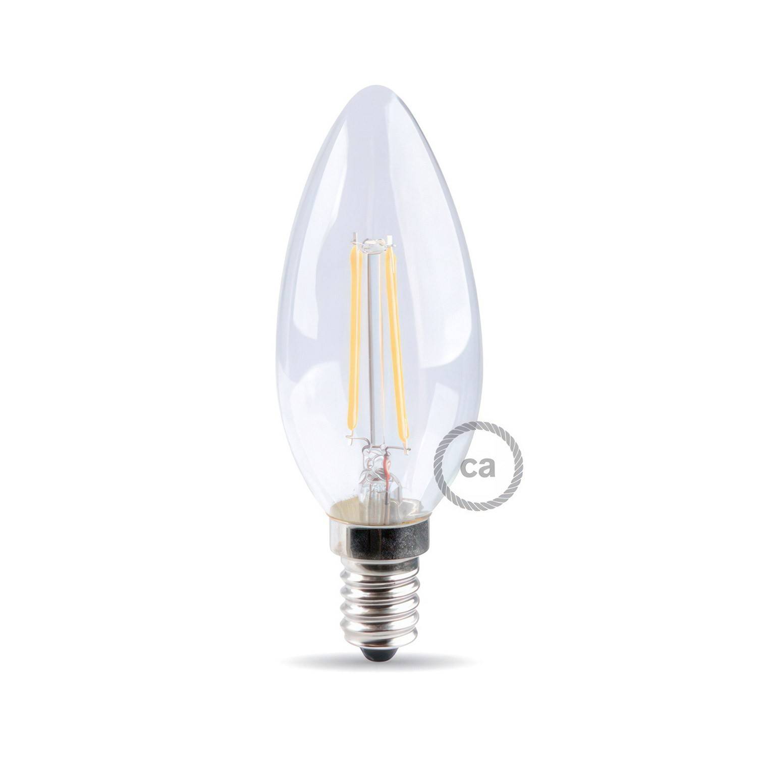 Bec cu LED Olive 4.5W 470Lm E14, claritate 2700K