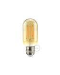 Mini buis goudkleurige LED T45 - 5W E27 dimbaar 2000K