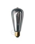 LED Lampe Smoky Edison ST64 Curved Doppelspirale Filament 5W 160Lm E27 1800K Dimmbar