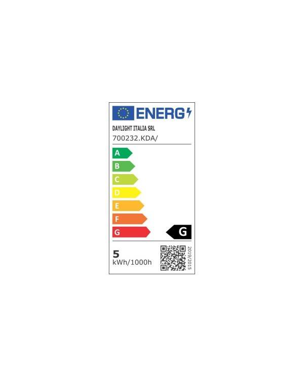 Bombilla LED Globo G125 Dorada para bases - Filamento letra "Love" - 5W 250Lm E27 2000K Regulable