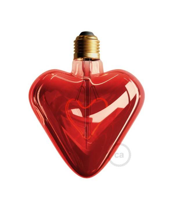 Bombilla LED Corazón Rojo 5W 150Lm E27 Decorativa 2000K Regulable