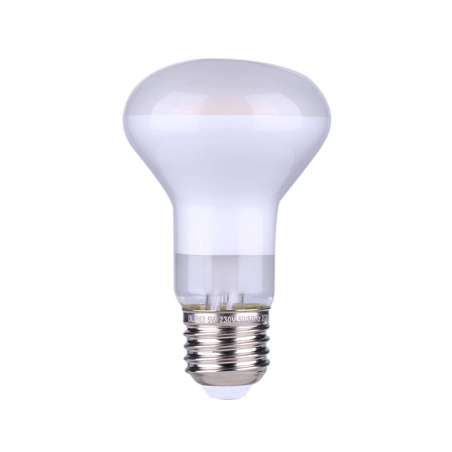 Bec cu LED R63 Satin 5W 400Lm E27 2700K cu intensitate reglabilă.