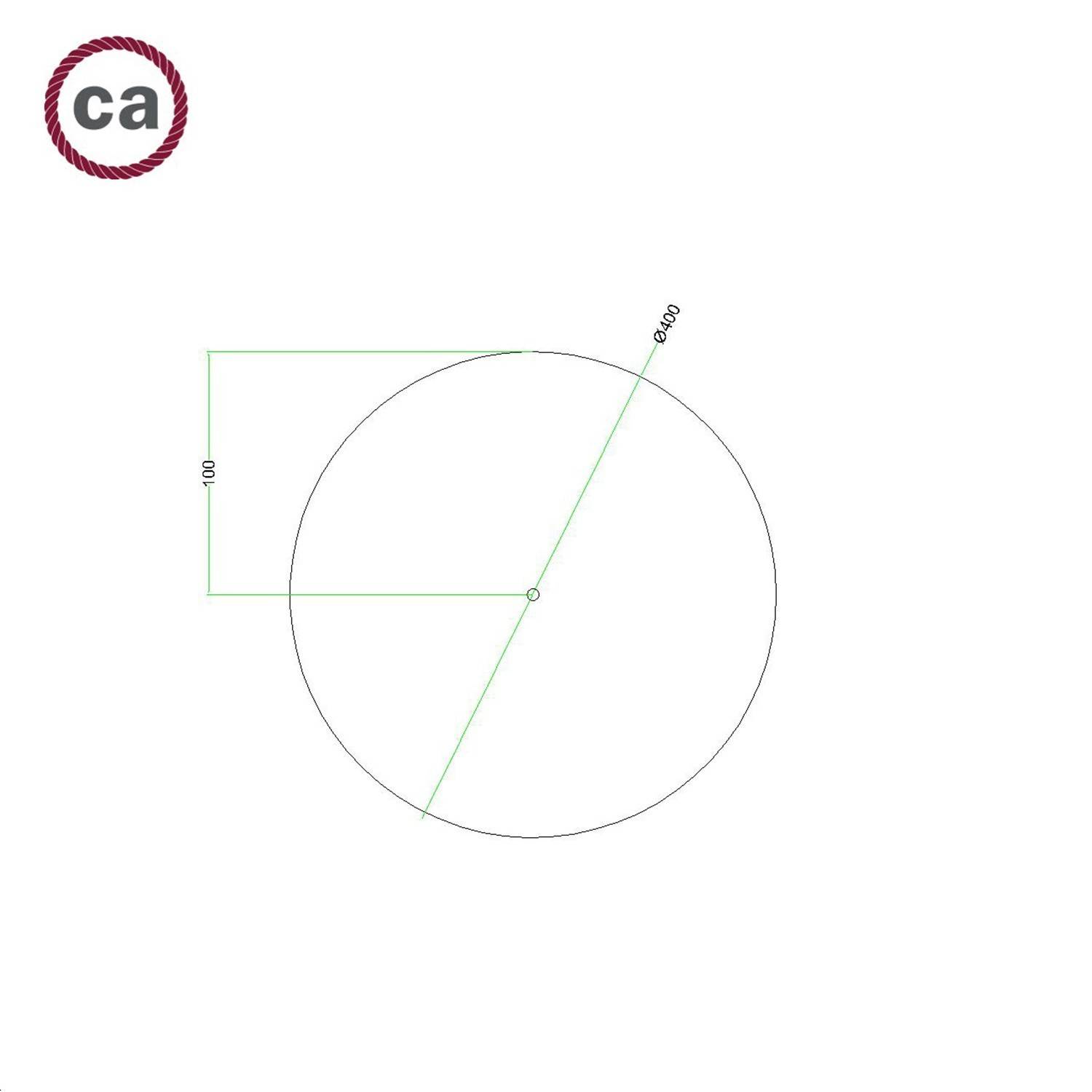 Roza XXL Round-One cu 1 orificiu central și 4 orificii laterale, diametru de 400 mm