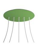 Round XXL Rose-One 5 in-line holes and 4 side holes ceiling rose, 400 mm