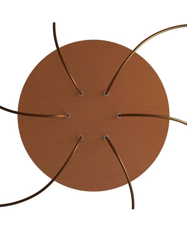 Round XXL Rose-One 6-hole and 4 side holes ceiling rose, 400 mm