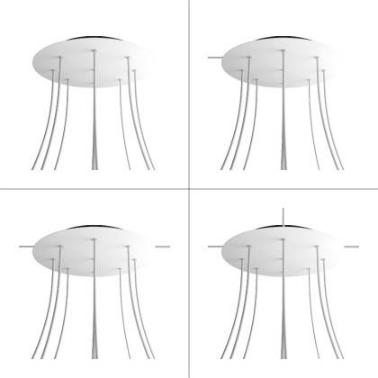 Roza rotundă XXL cu 9 găuri și 4 găuri laterale, diametru 400 mm.