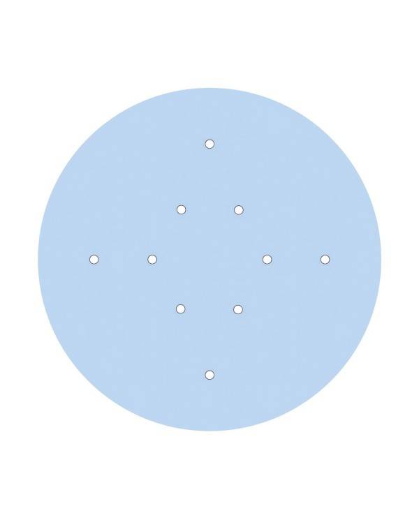 Komplett 400mm takkopp Rose-One System rund - 10 hål och 4 hål i sidled