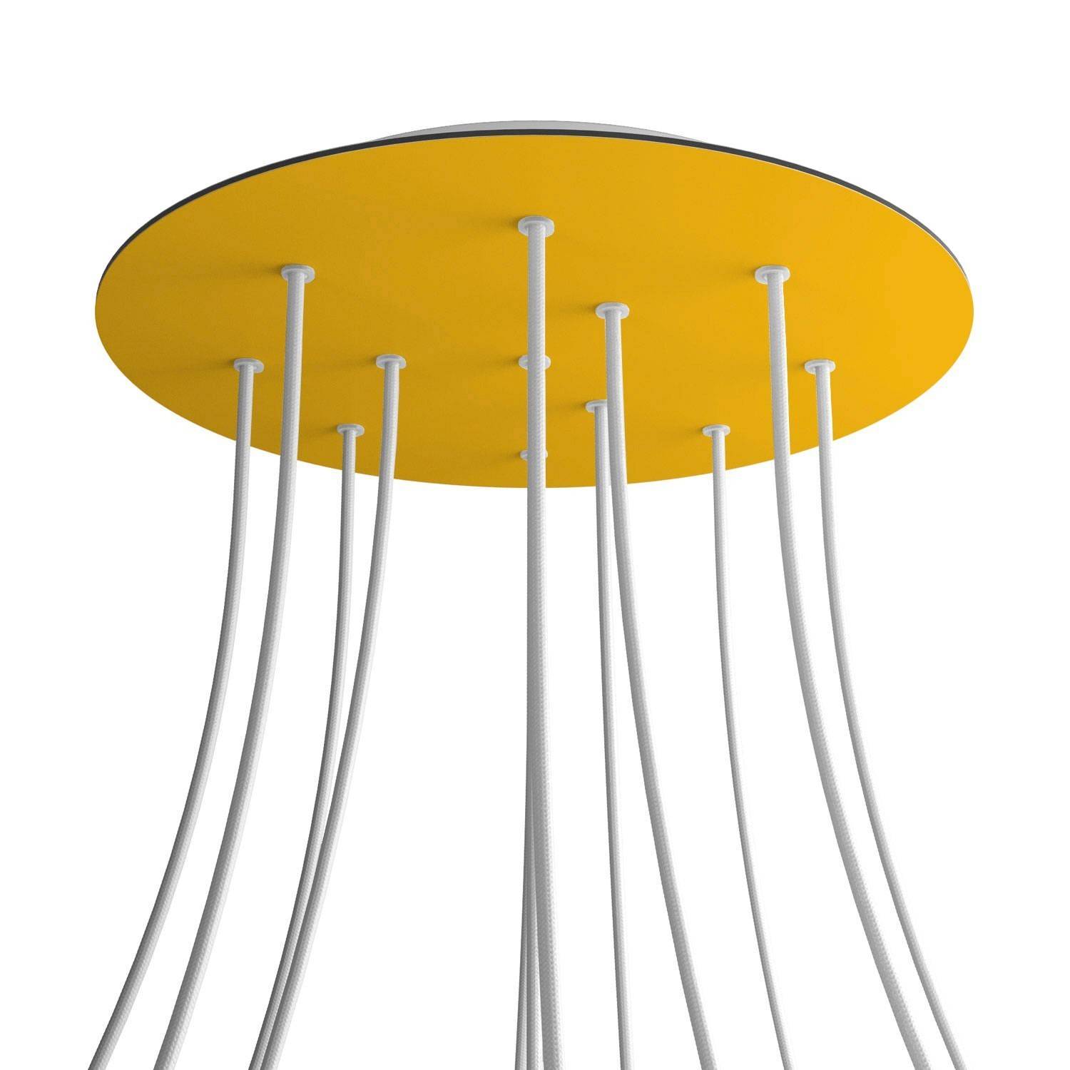 Roza rotundă XXL cu 12 orificii și 4 orificii laterale, diametru 400 mm