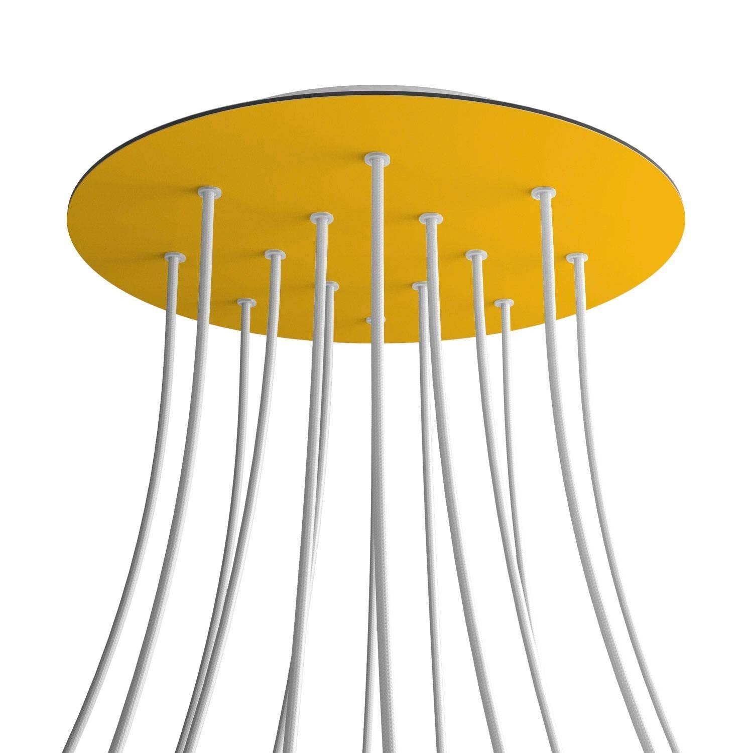 Roza rotundă XXL cu 14 găuri centrale și 4 găuri laterale, diametru 400 mm