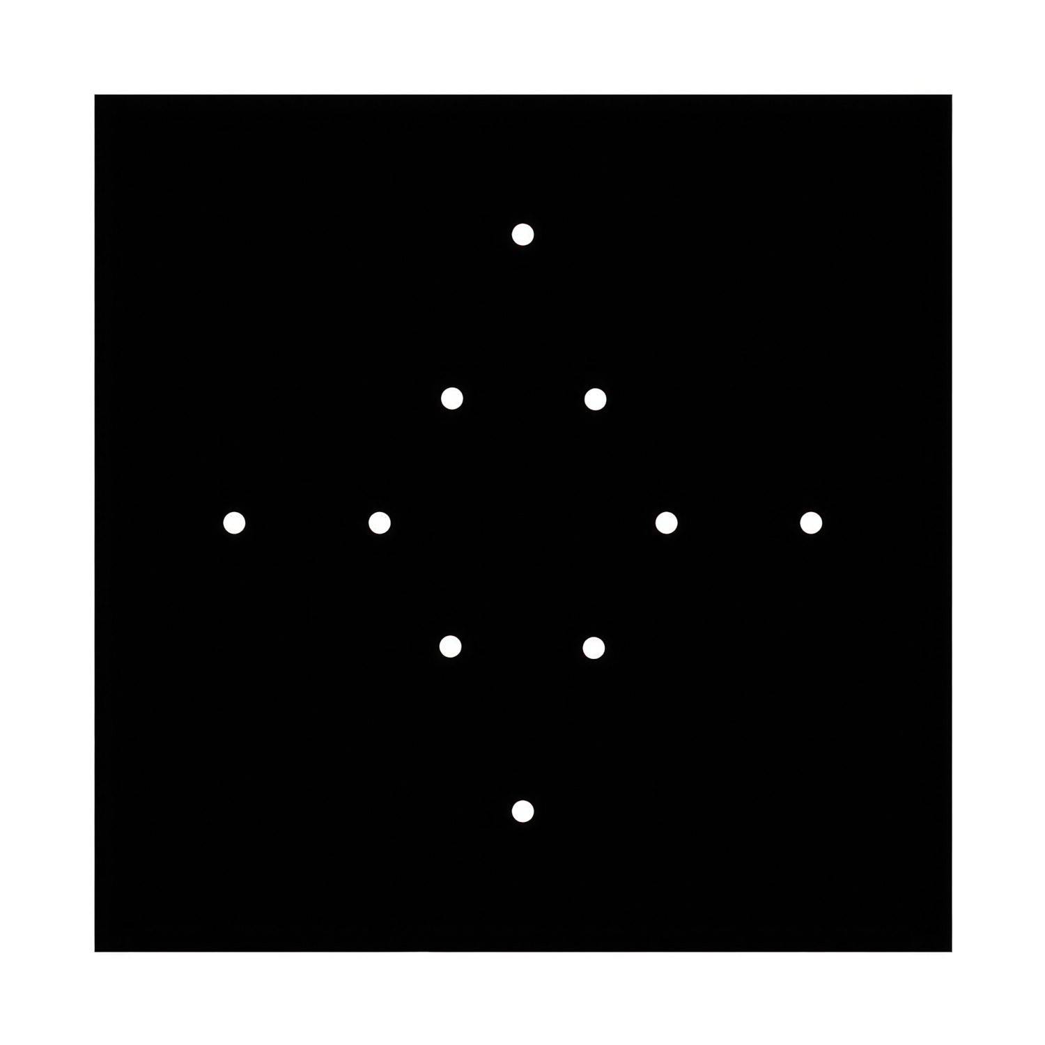 Velika kvadratna dekoracija za stropnu rozetu - Rose-One sistem s 10 rupa i 4 bočne rupe