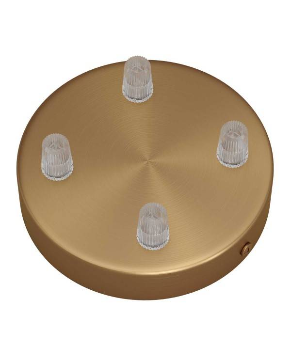 Cylindrical metal 4-hole ceiling rose kit