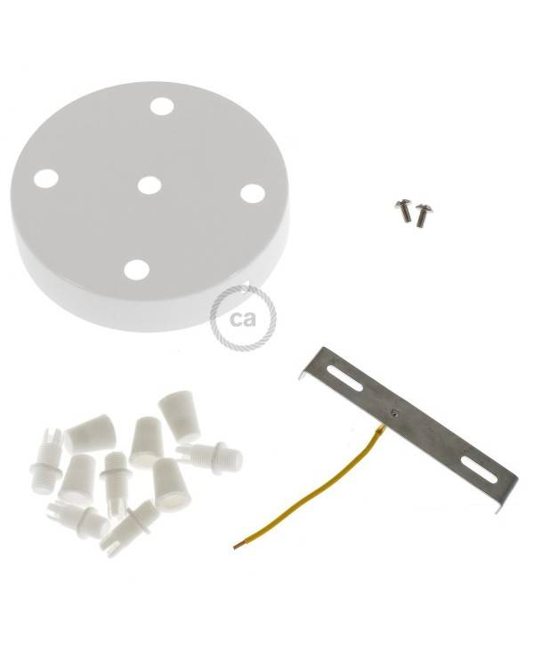 Kit cylindrisk takkopp i metall med 5 hål