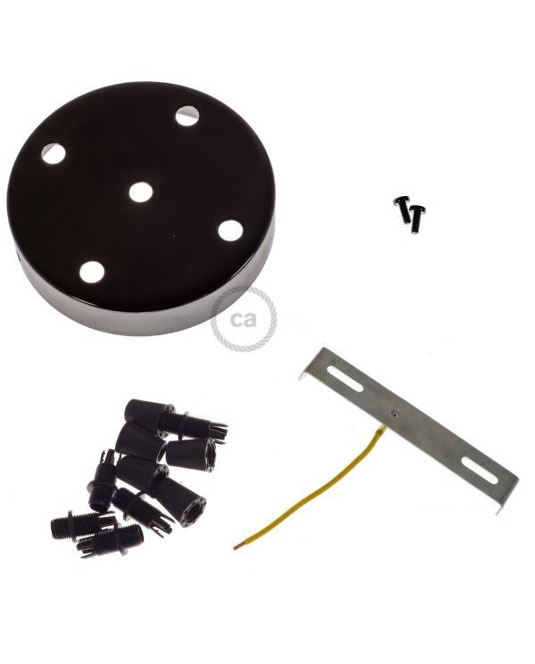 Zylindrischer 5-Loch-Lampenbaldachin Kit aus Metall