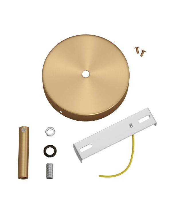 Zylindrischer Lampenbaldachin Kit aus Metall mit 7 cm Kabelklemme