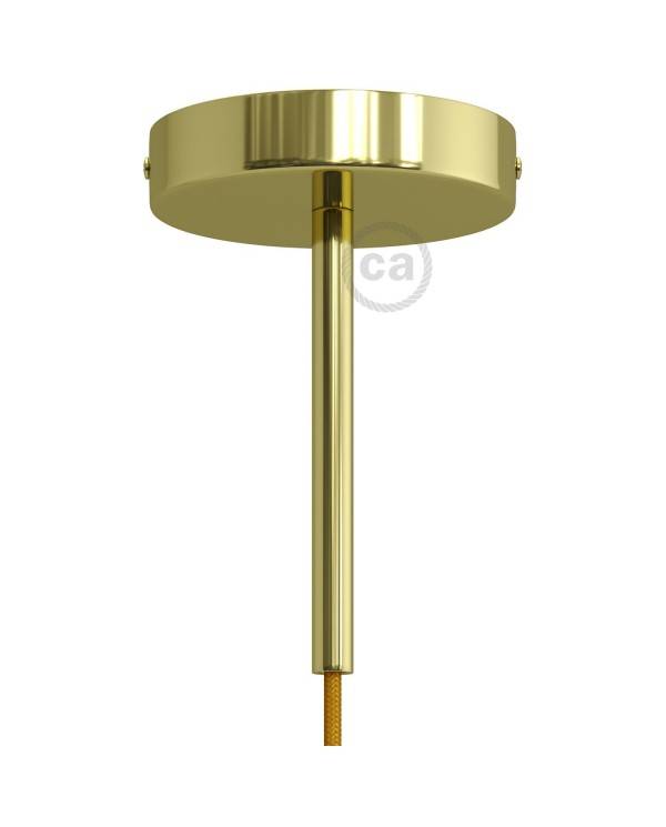 Zylindrischer Lampenbaldachin Kit aus Metall mit 15 cm Kabelklemme