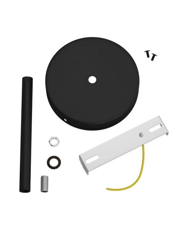 Zylindrischer Lampenbaldachin Kit aus Metall mit 15 cm Kabelklemme