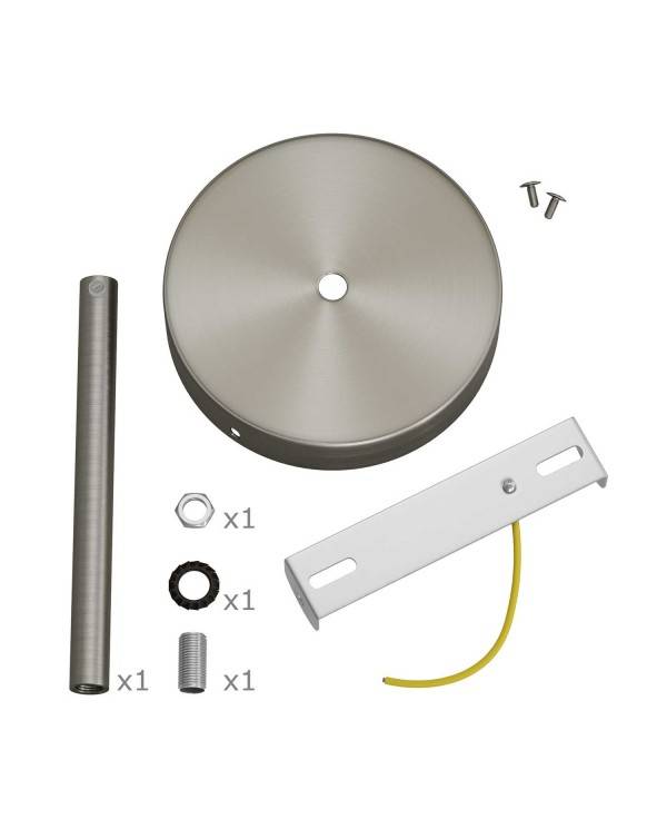 Zylindrischer Lampenbaldachin Kit aus Metall mit 15 cm Kabelklemme