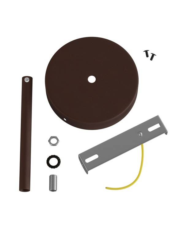 Zylindrischer Lampenbaldachin Kit aus Metall mit 15 cm Kabelklemme