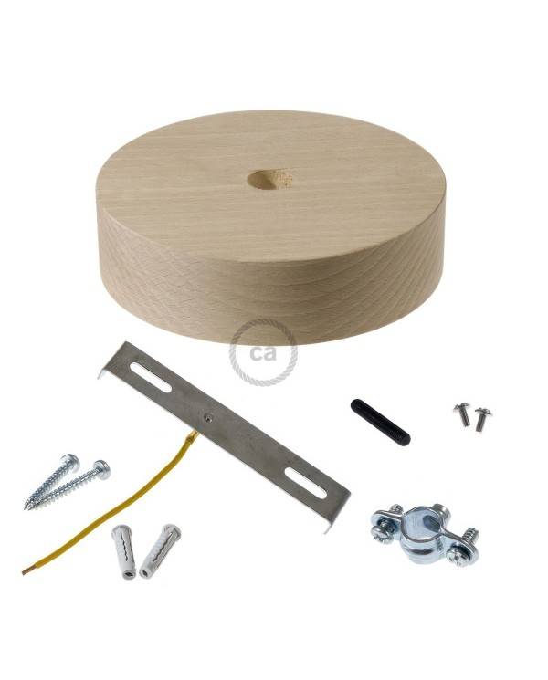 Lampenbaldachin Kit aus Holz für XL-Seilkabel