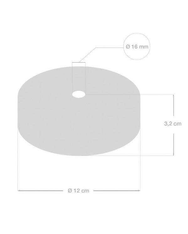 Lampenbaldachin Kit aus Holz für XL-Seilkabel