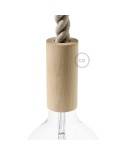 Wooden E27 lamp holder kit for 2XL cord