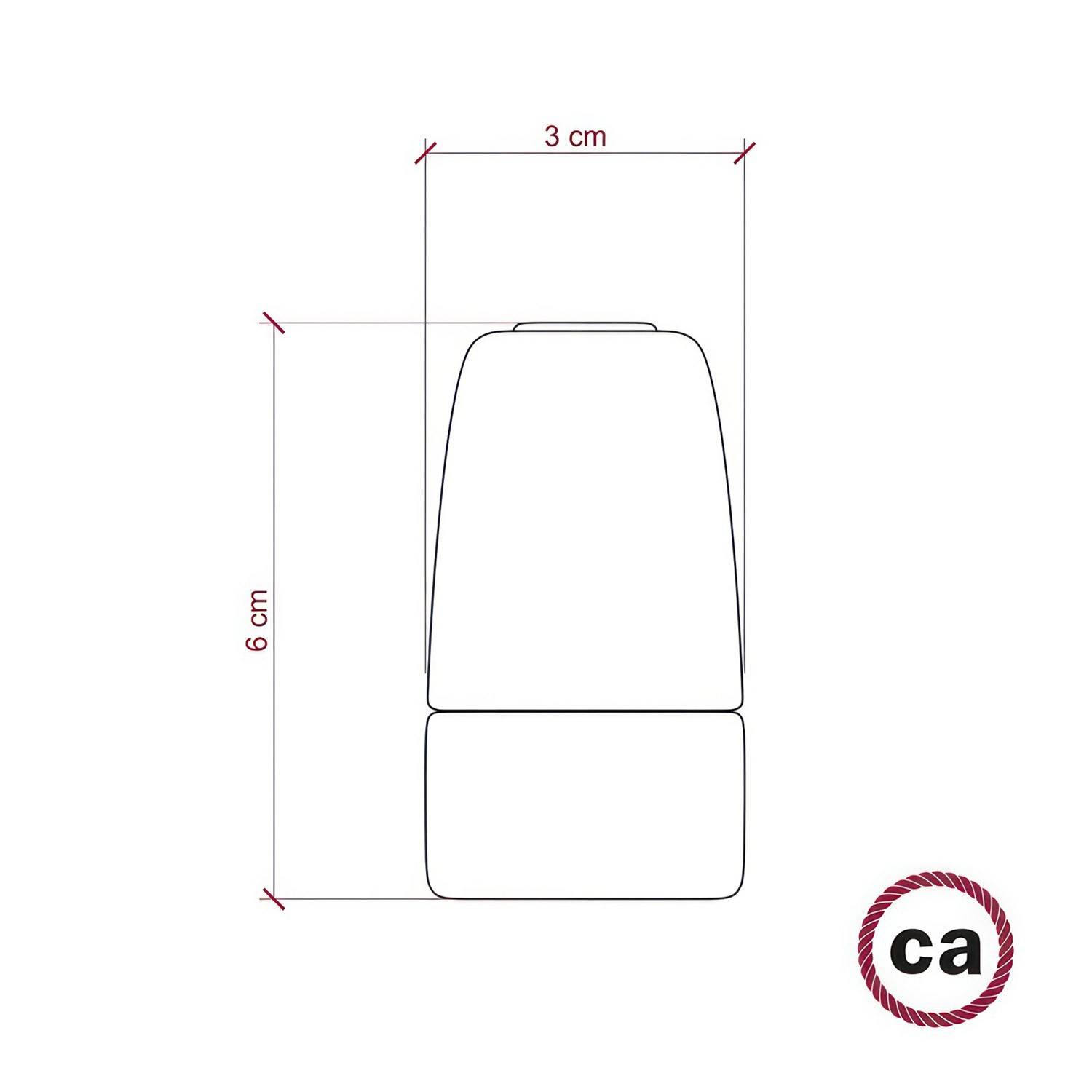 Kit portalámparas de porcelana E14