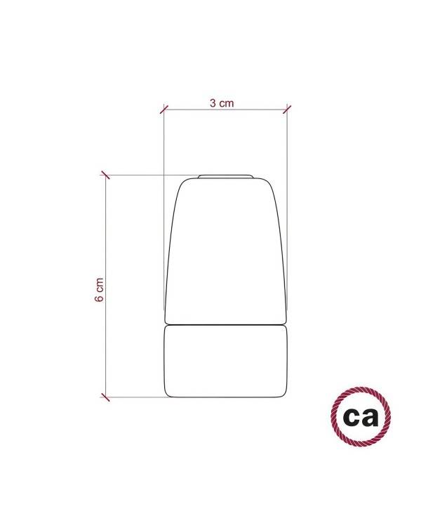 Kit portalámparas de porcelana E14