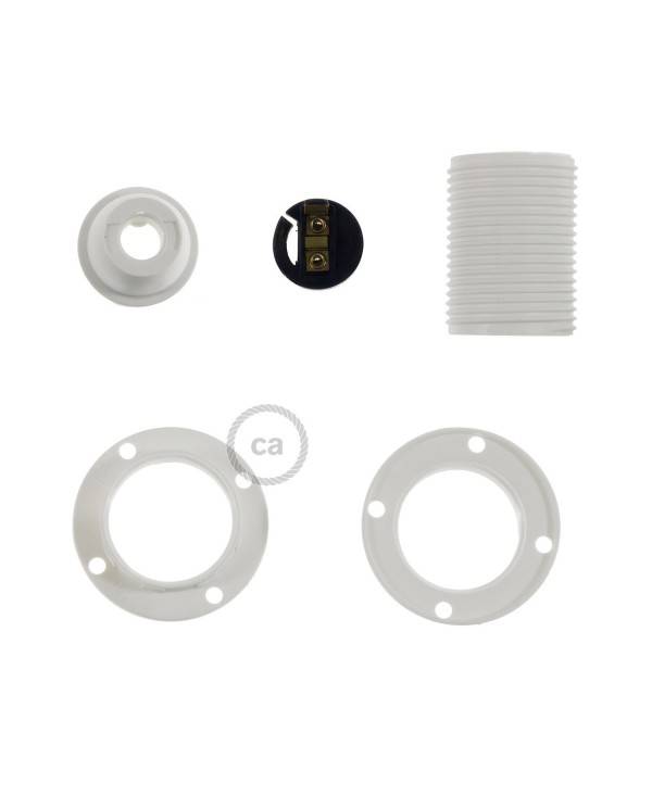 Kit portalámparas termoplástico para pantallas E14