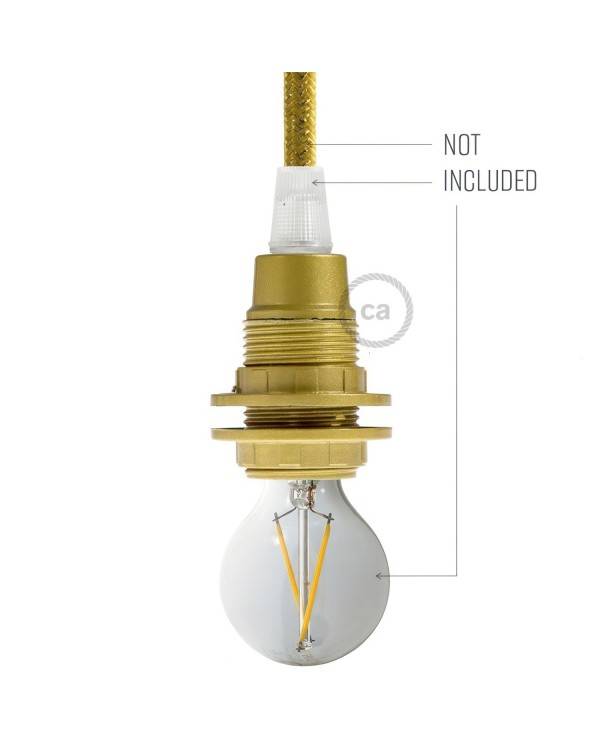 Dobbelt ferrule bakelit E14 lampeholder kit til lampeskærm