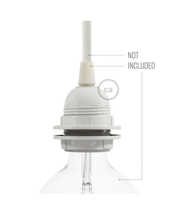 Dobbelt ferrule bakelit E27 lampeholder kit til lampeskærm