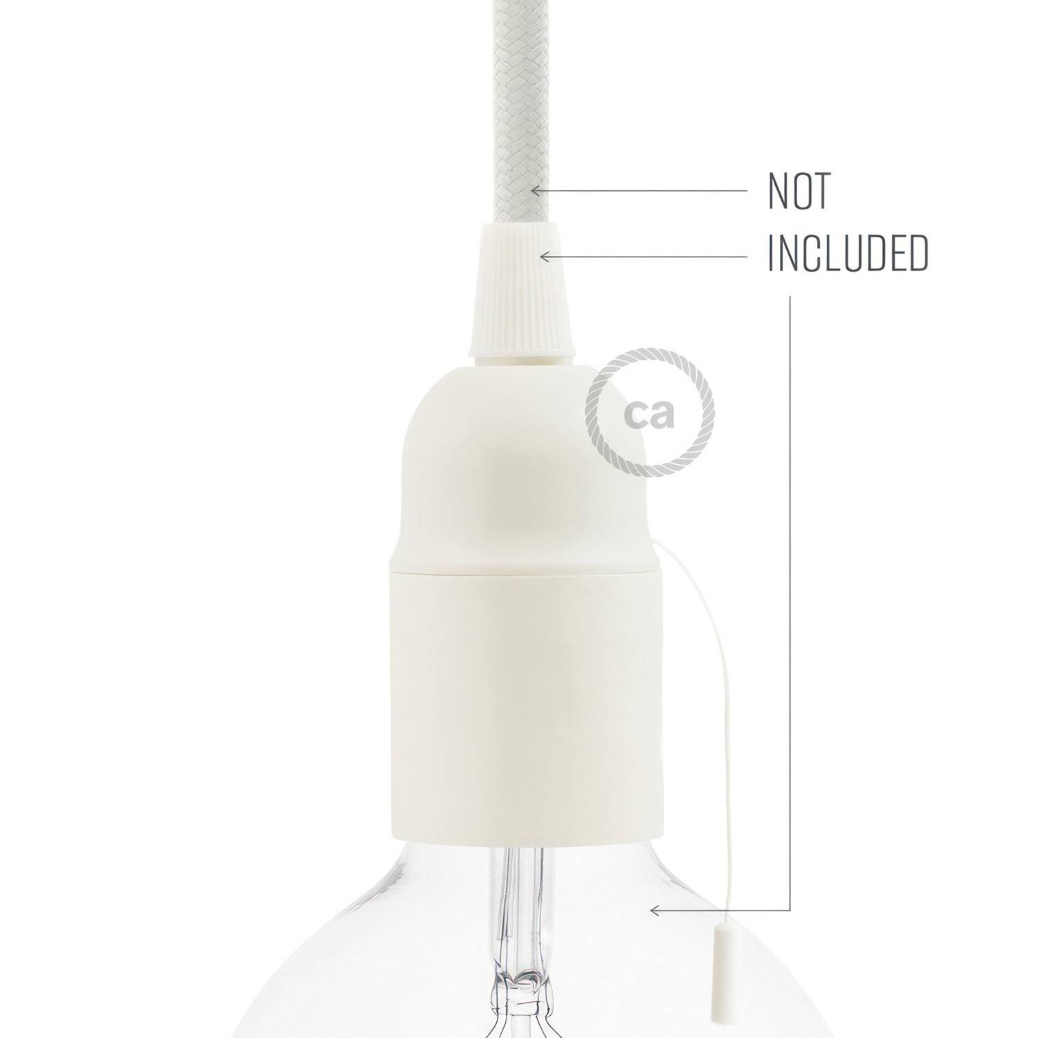 Kit portalámparas termoplástico E27 con tirador